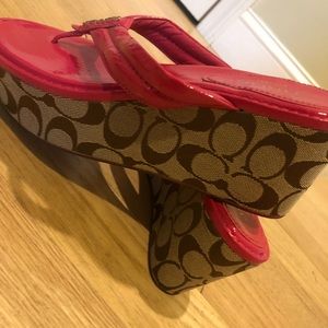 Coach wedge sandals